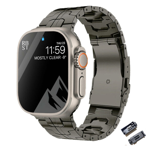 Suitable For Titanium Alloy Watch Strap Iron Man Safety Catch Titanium Band Metal Strap - Image 7
